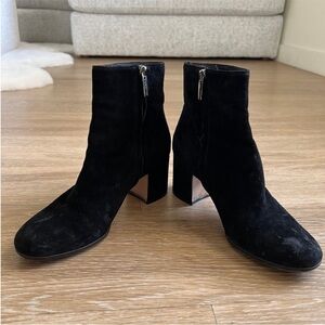Gianvito Rossi Black Suede Ankle Boots